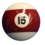 New Individual Number Fifteen (15) Billiard Pool Ball