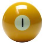 New Individual Number One (1) Billiard Pool Ball