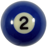 New Number Two (2) Billiard Pool Ball