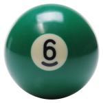New Individual Number Six (6) Billiard Pool Ball