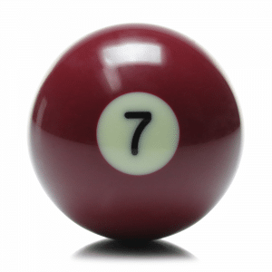 New Individual Number Seven (7) Billiard Pool Ball | moneymachines.com