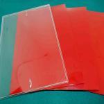 3 Red 1 Clear Plexi Panels For Oak Vista/Eagle Gumball Vendors