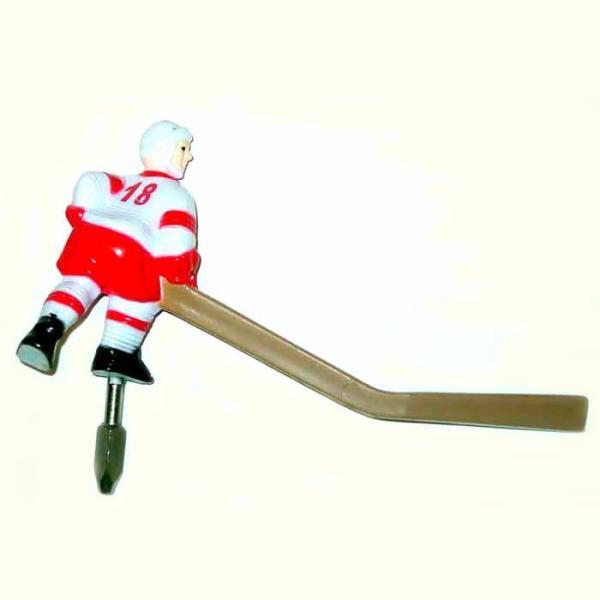 Carrom Numbered Red Long Stick Hockey Player | moneymachines.com