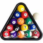 Miniature Pool Ball Set & Triangle Rack | Small Billiard Balls