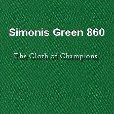 Simonis Green 860 Billiard Cloth | moneymachines.com