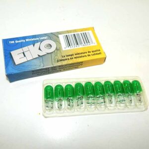 #555 Green Colored Light Bulbs - Box of 10 | moneymachines.com