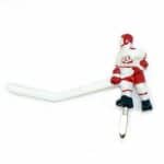 Super Chexx Red Long Stick Hockey Player