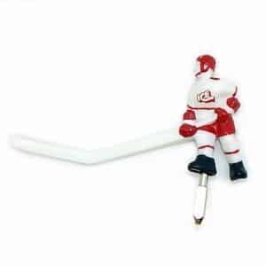 Super Chexx Red Long Stick Hockey Player | moneymachines.com