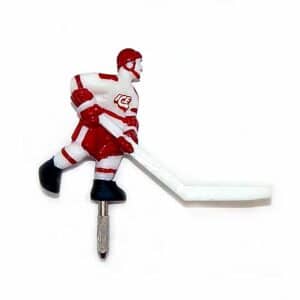 Super Chexx Red Short Stick Hockey Player | moneymachines.com