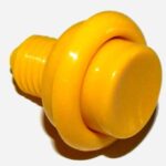 Yellow Short Control Button For Arcade Game Machines