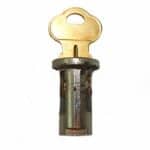 Used Oak Gumball Machine 2196 Lock and Key