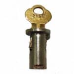 Used Original Oak Gumball Machine 2196 Lock and Key