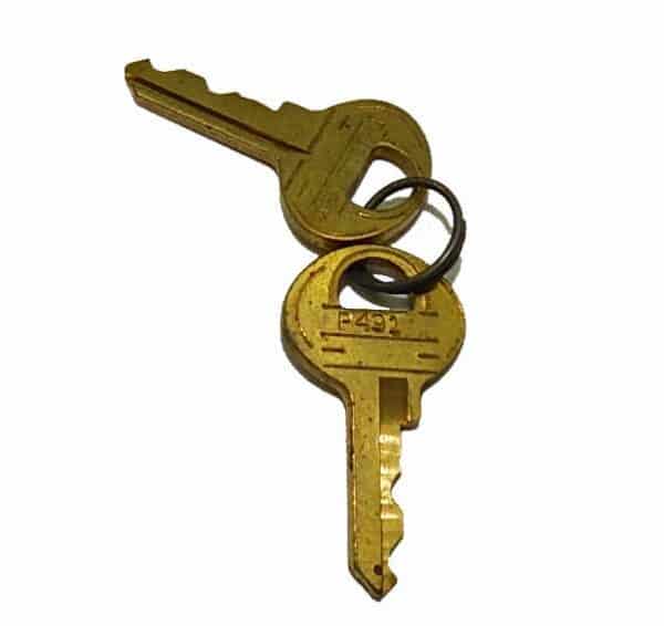 Used P491 Small Master Pad Lock Keys | Set of 2 | moneymachines.com