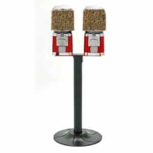 Two Classic Animal Feed Vending Machines and Stand | moneymachines.com