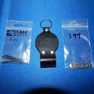 Puma Steel Dart Tips, Dart Wrench And Key Chain Dart Tip Sharpener | moneymachines.com