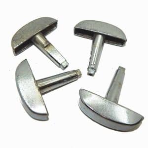 Oak Coin Mechanism Turn Handles For Gumball Vending Machines | Preowned Set of 4 | moneymachines.com