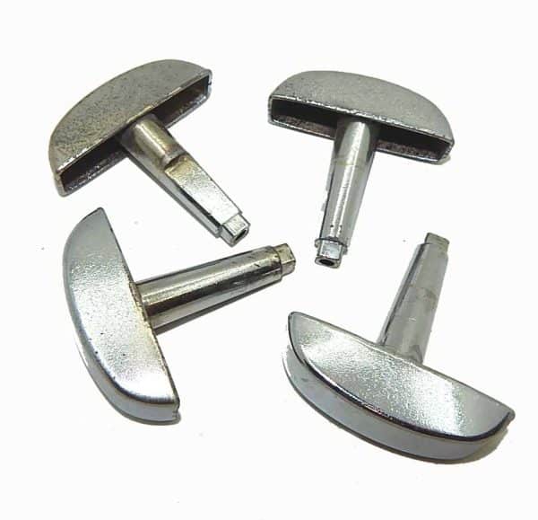 Oak Coin Mechanism Turn Handles For Gumball Vending Machines | Preowned Set of 4 | moneymachines.com