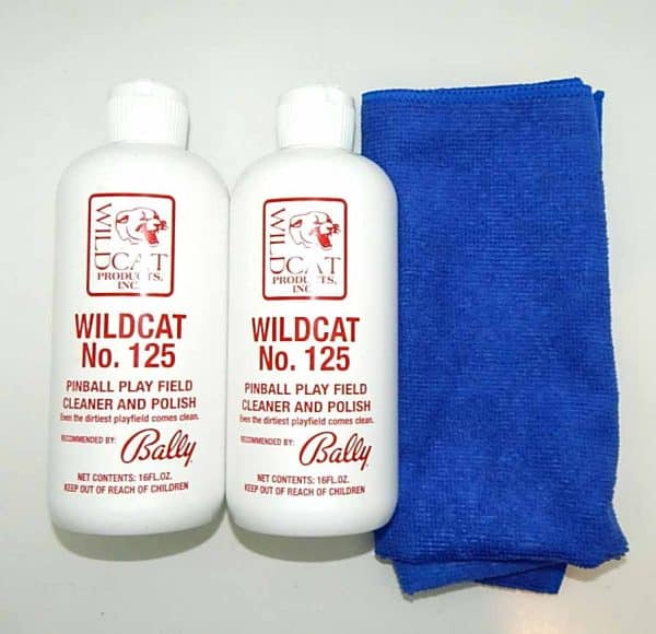 Wildcat 125 Pinball Air Hockey Cleaner Polish Cloth Combo | 2 Bottles | moneymachines.com