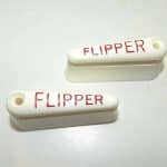 Round Top Pinball Flipper Caps - Red Lettering | A5094-5WR